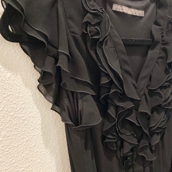 Vintage Zara Basic Collection V-Neck Ruffle Sleeves Dress - Picture 13 of 16